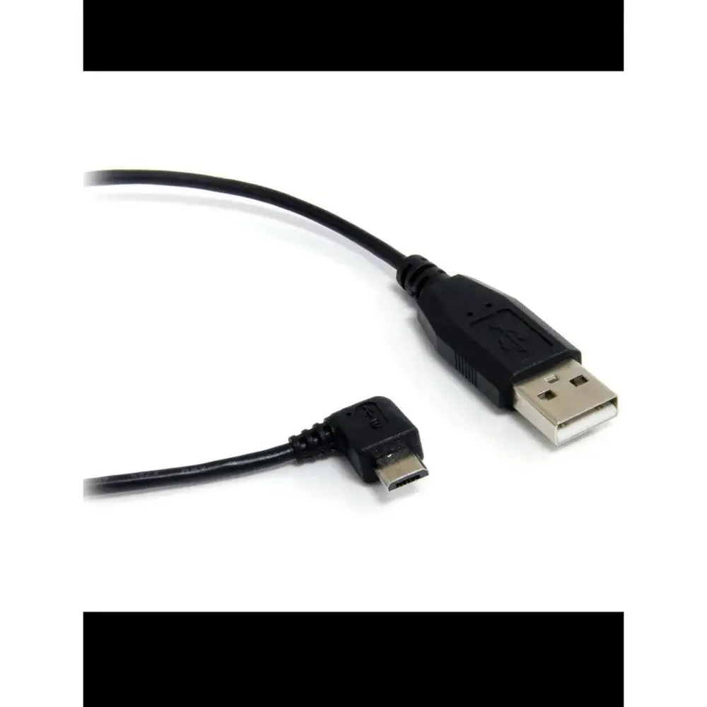 Startech 1 Ft Micro Usb Cable - A To Right Angle Micro B - Type A Male Usb -